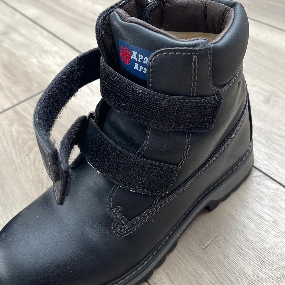 WATERPROOF KIDS BOYS WOOLEN LINING WARM SNOW BOOTS SIZE 1.5
